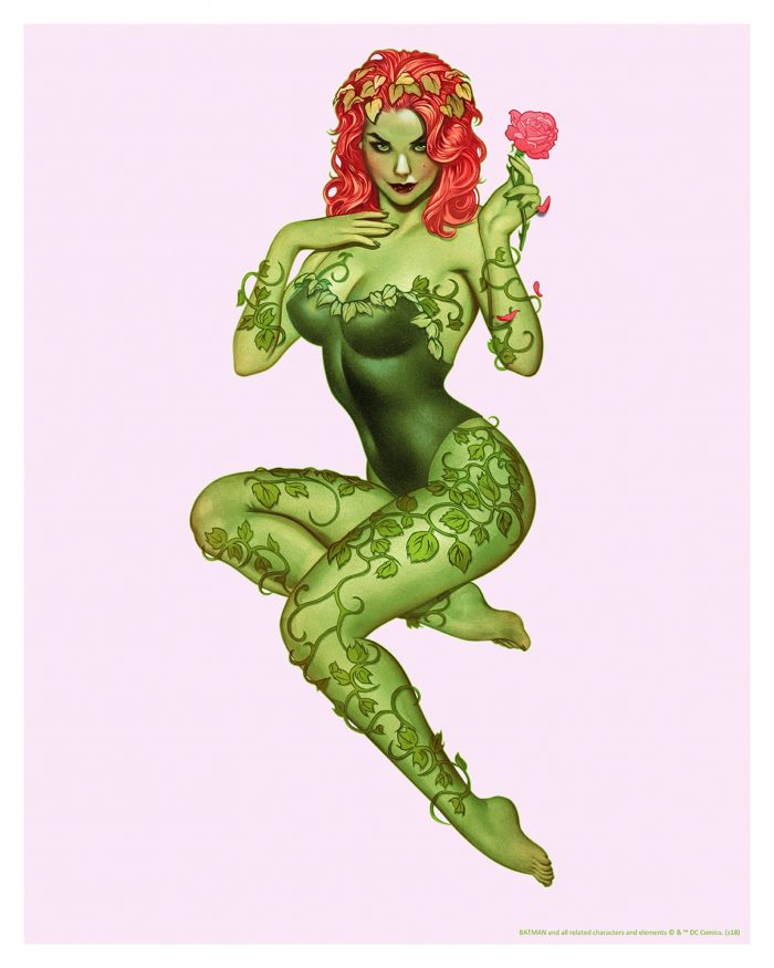 John Keaveney "Poison Ivy" Green Giclee