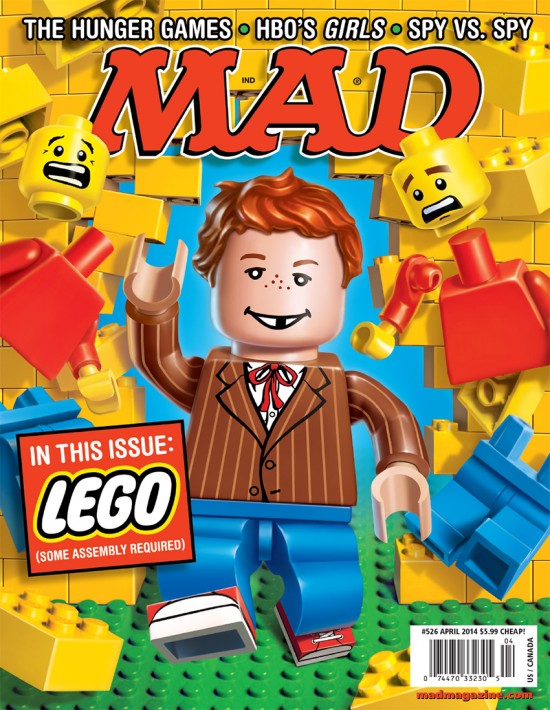 MAD Magazine 526 LEGO Cover