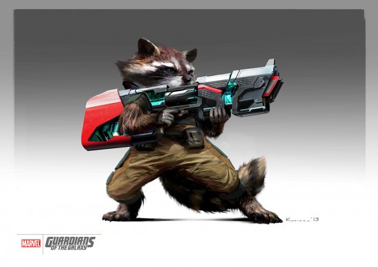 Maciej Kuciara Rocket Raccoon concept art