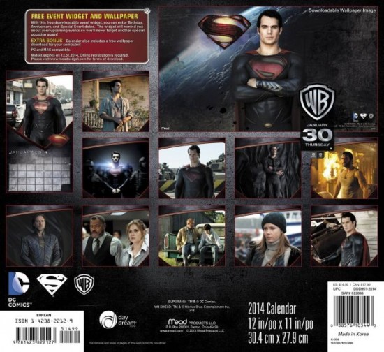 Man of Steel Calendar