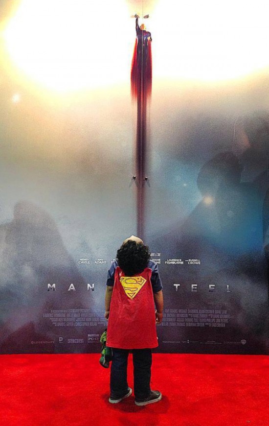 Man of Steel Red Carpet kid