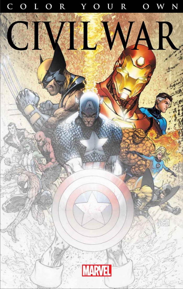 Marvel coloring book