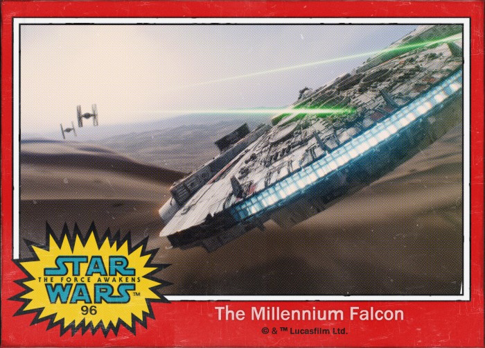 Millennium Falcon Star Wars card