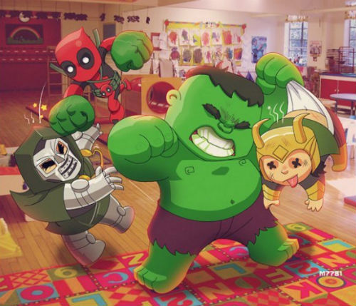 Mini Deadpool Hulk