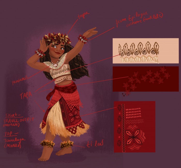 Moana dance costume