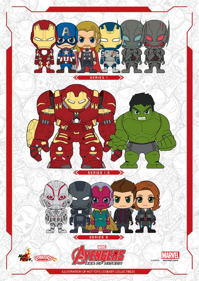 More Avengers Age of Ultron Cosbabys