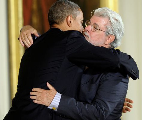 Obama - Lucas hug