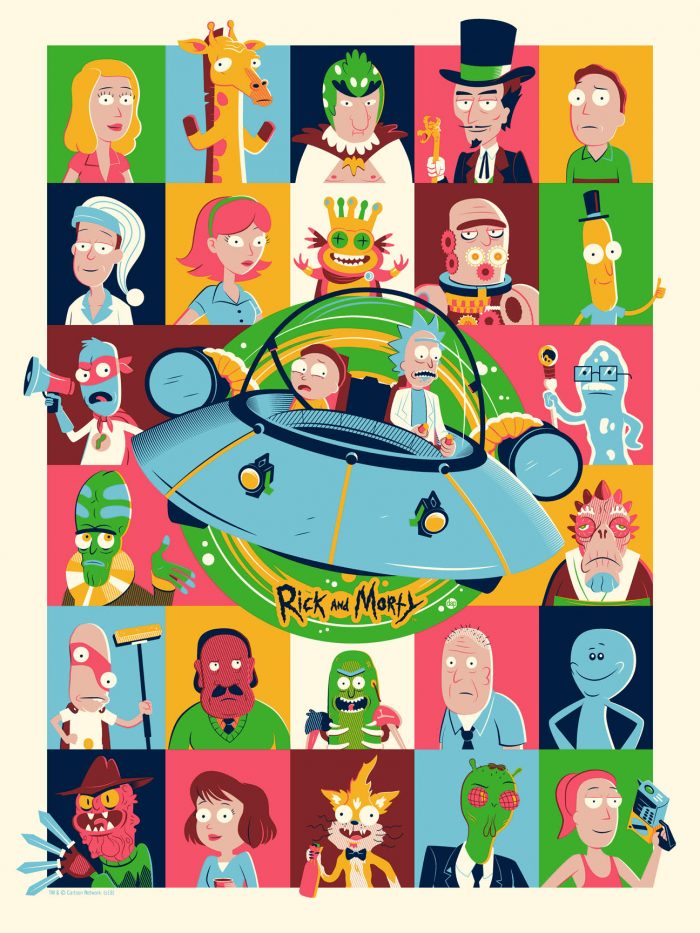 Dave Perillo "Rick and Morty" Screen print