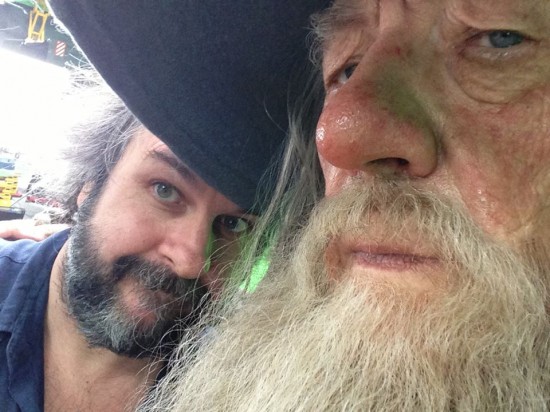 Peter Jackson and Ian McKellan (Gandalf)