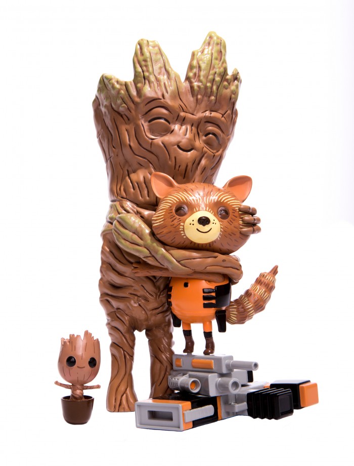 Mondo Rocket and Groot treehugger vinyl figure mondo exclusive