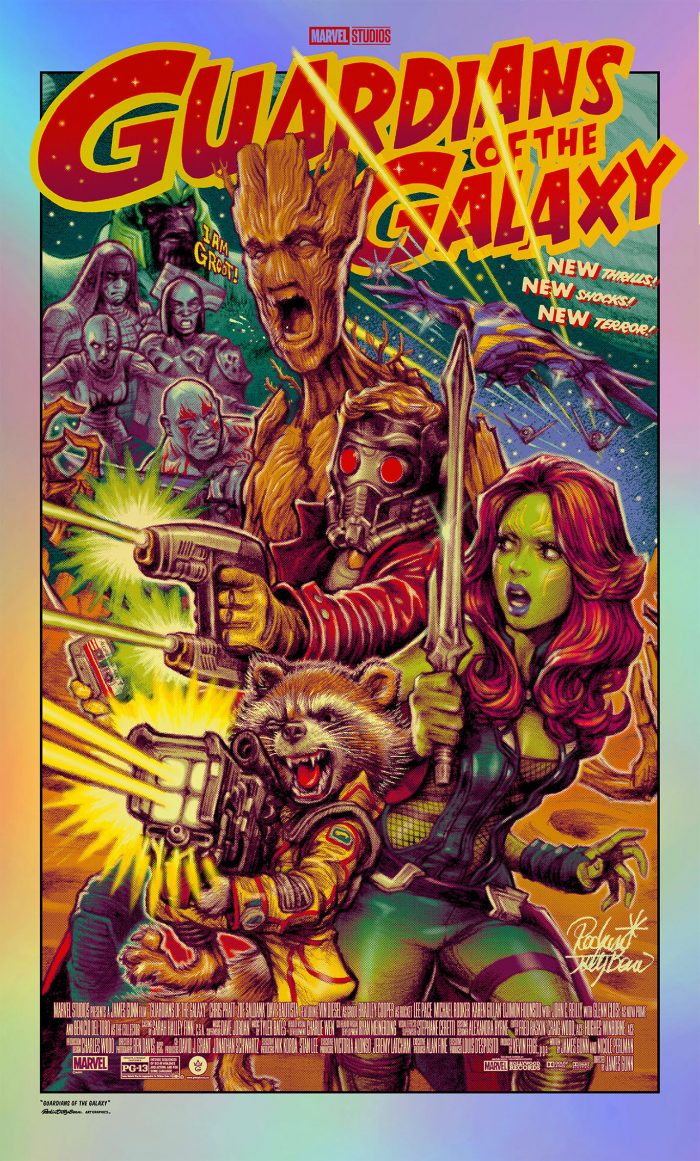 Rockin Jelly Bean "Guardians of the Galaxy" Screen print 