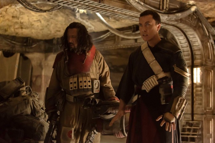 Rogue One A Star Wars Story - Wen Jiang as Baze Malbus, Donnie Yen as Chirrut Imwe