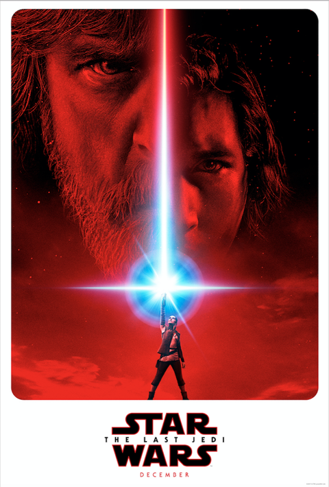 STAR WARS THE LAST JEDI TEXTLESS POSTER A4 A3 A2 A1 CINEMA MOVIE LARGE FORMAT #2 