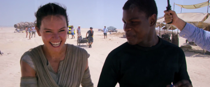 Star Wars: The Force Awakens: john boyega and daisy ridley