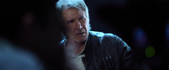 Star Wars: The Force Awakens: Harrison ford as han solo behind the scenes