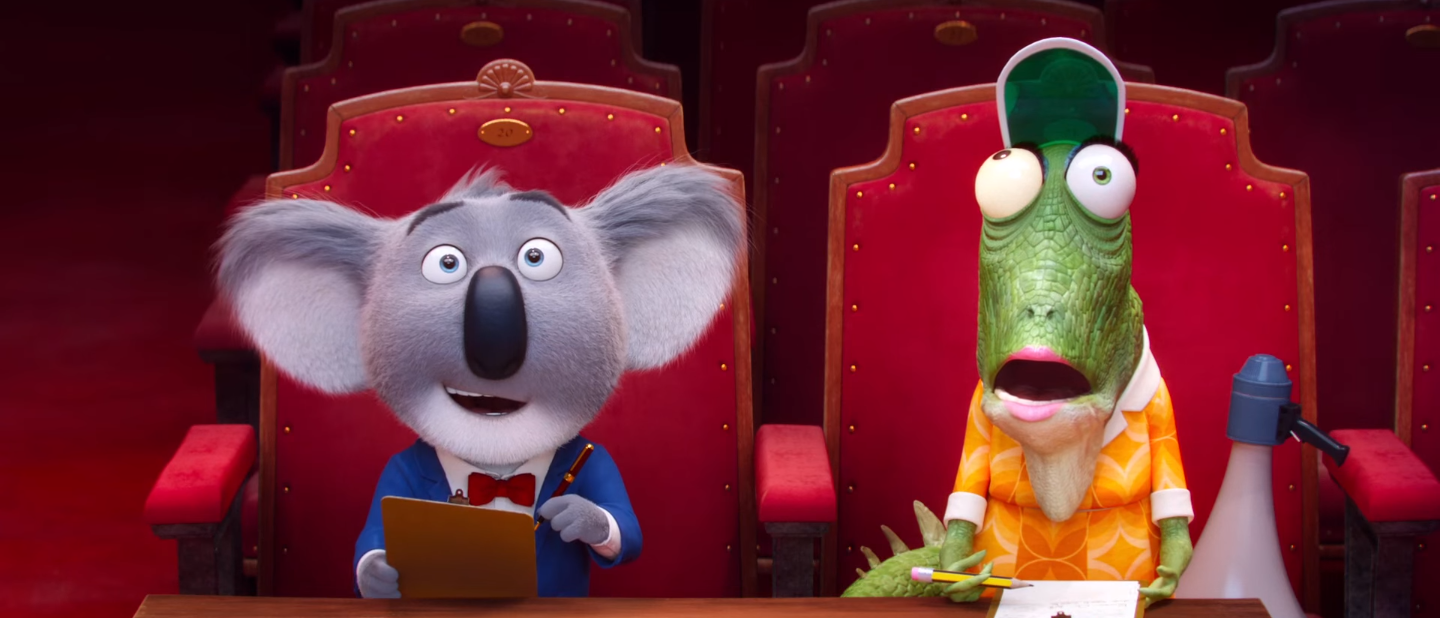 Sing Trailer A Bunch of Famous People Voice Singing Animals
