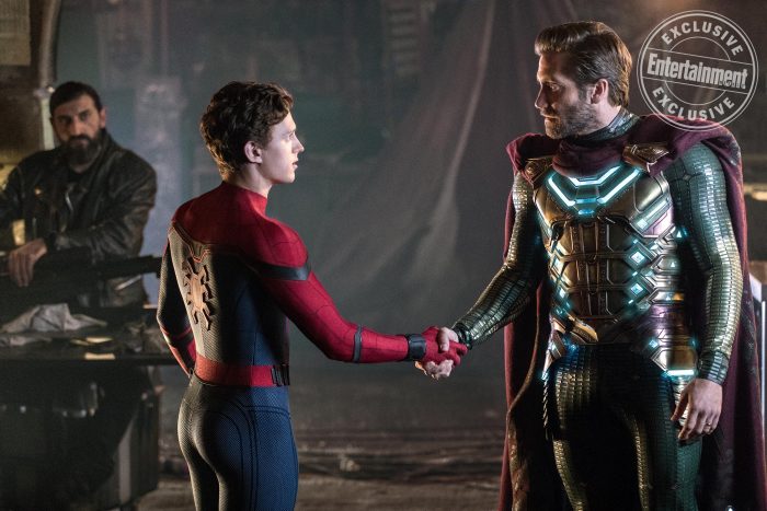 Spider-Man Far From Home photo Mysterio handshake