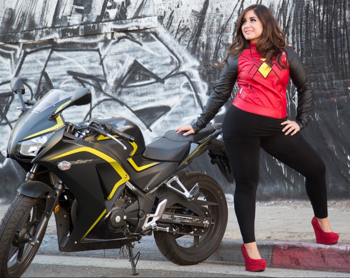 Spider-Woman moto jacket