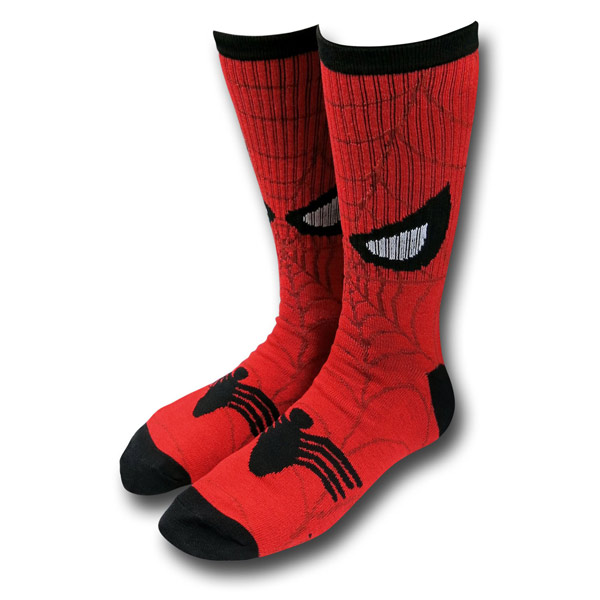 SpiderMan-Face-Crew-Socks