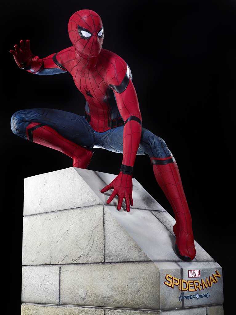 spider man garden statue