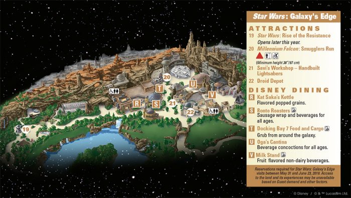 Star Wars Galaxy's Edge map