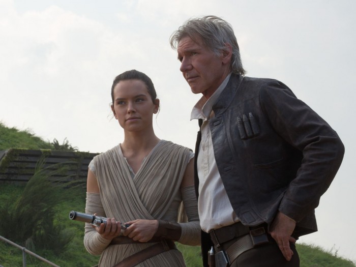 Star Wars The Force Awakens Rey and Han Solo