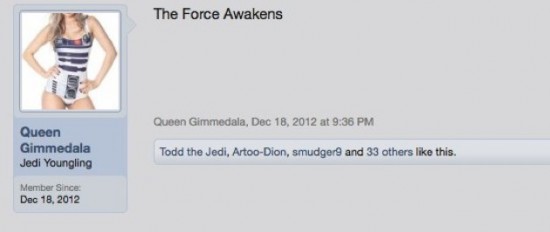 Star Wars The Force Awakens forum guess