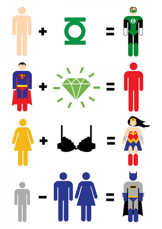 Superhero Math equations