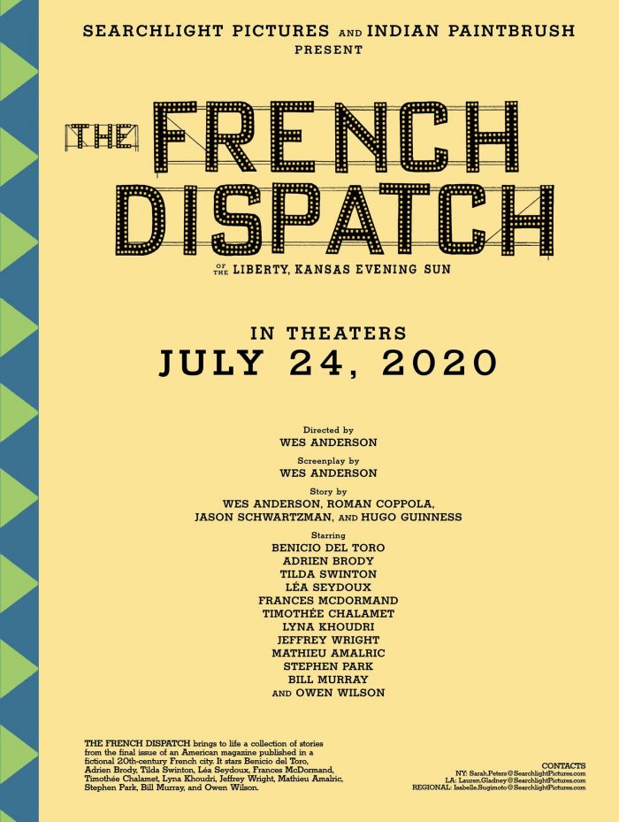 The French Dispatch poster