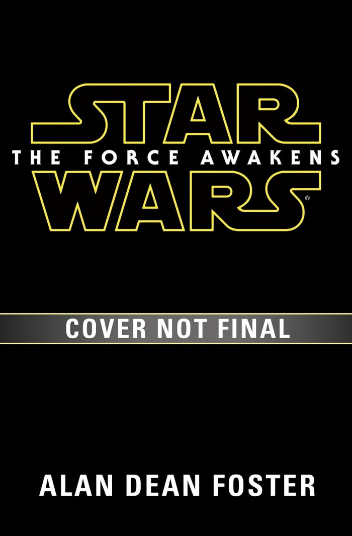 novelization of Star Wars: The Force Awakens