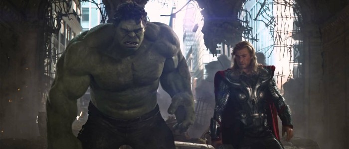 Thor and Hulk in Avengers AOU