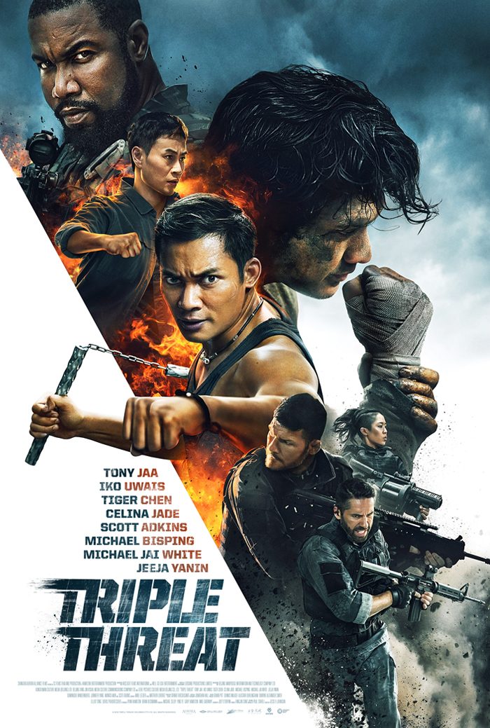 Triple Threat poster - Tony Jaa Iko Uwais