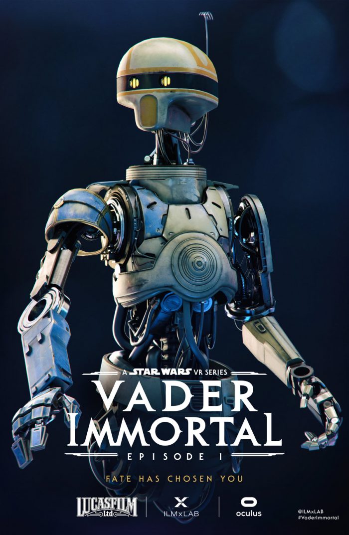 Vader Immortal Zoe character poster