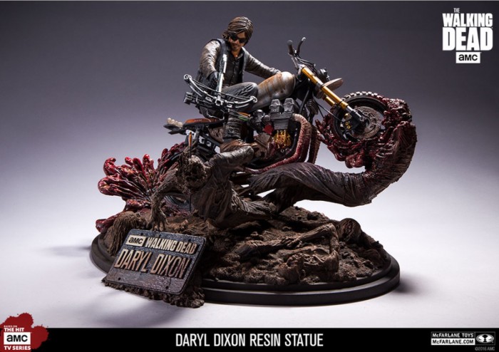 Walking Dead Daryl Dixon On Bike Resin Statue From McFarlane