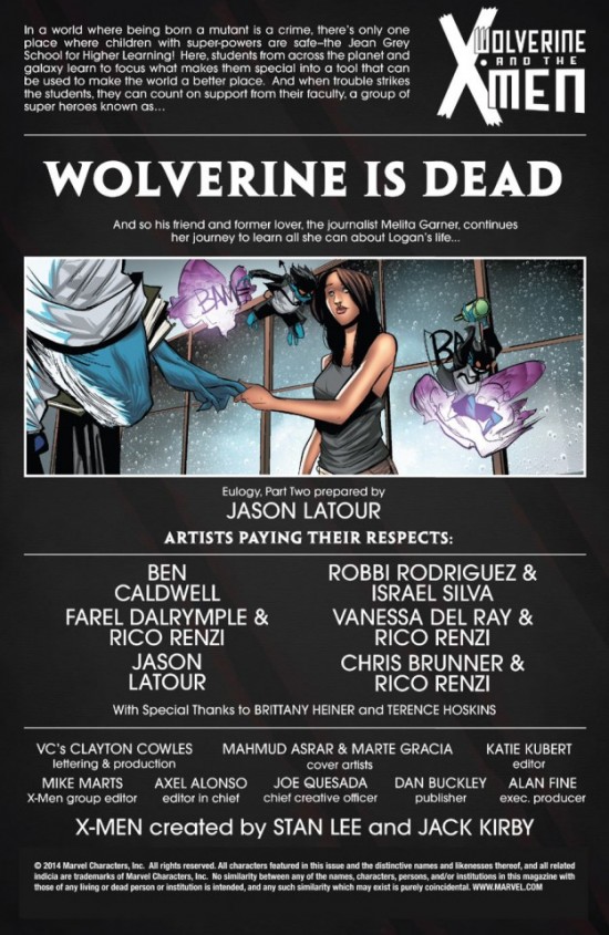 Wolverine Jack Kirby Credit