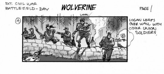 Wolverine storyboard