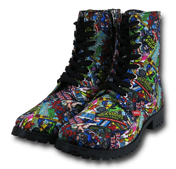 Womens-Marvel-Comic-Boots