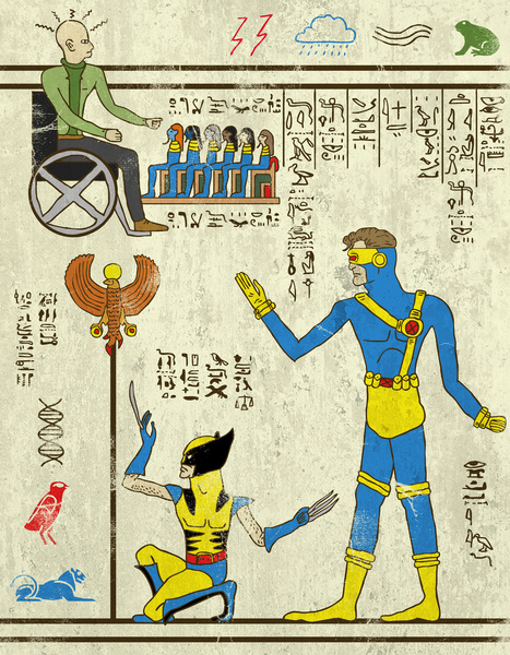 X-men hieroglyphics
