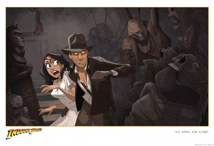  Patrick Schoenmaker's Escaping the tomb indiana jones print