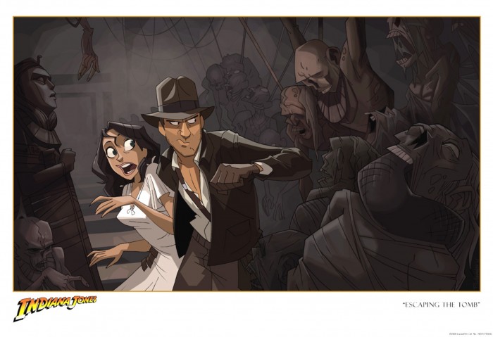  Patrick Schoenmaker's Escaping the tomb indiana jones print