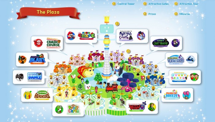 Nintendo theme park map
