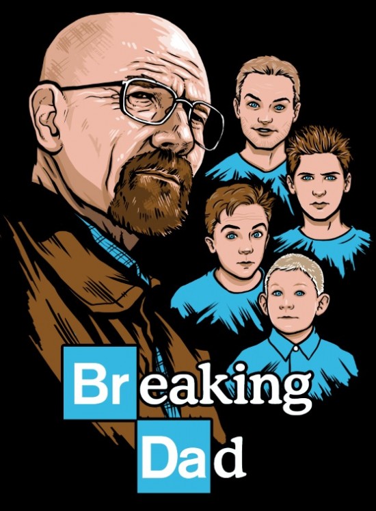Breaking Dad, A 'Breaking Bad' Meets 'Malcolm in the Middle' T-Shirt