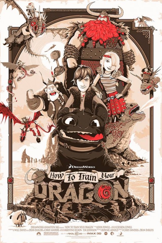 Patrick Connan's How to Train Your Dragon poster