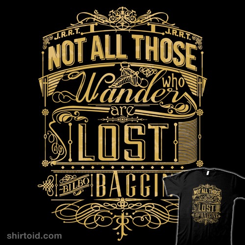 Tolkien Typography t-shirt