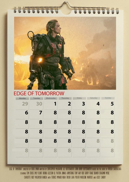 Edge of Tomorrow poster by Joel Amat Güell 