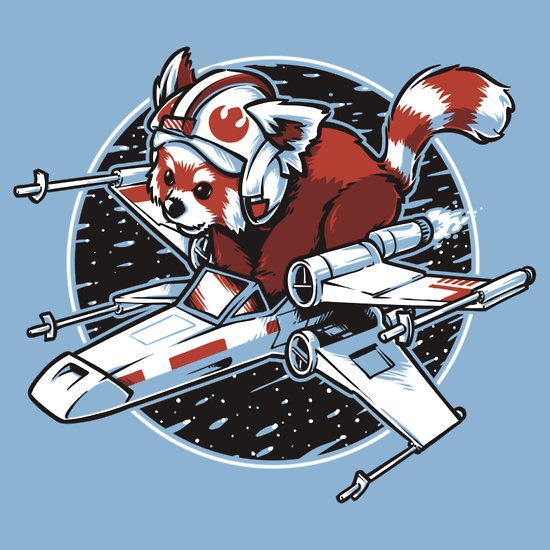 Red Panda Standing By [T-Shirt]