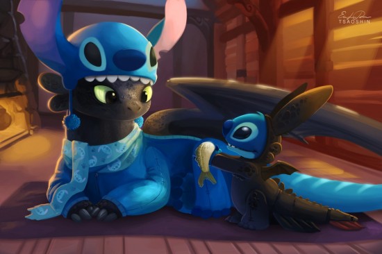 When Toothless And Stitch Have Sleepovers