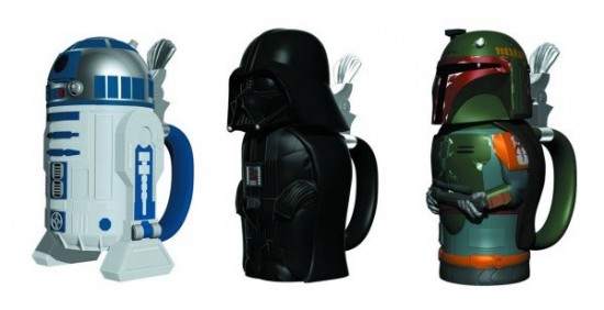Darth Vader, R2-D2 And Boba Fett Star Wars Steins