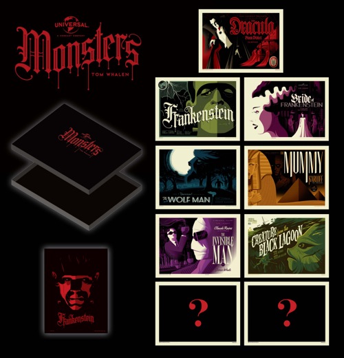 The Universal Classic Monsters Print Portfolio by Tom Whale