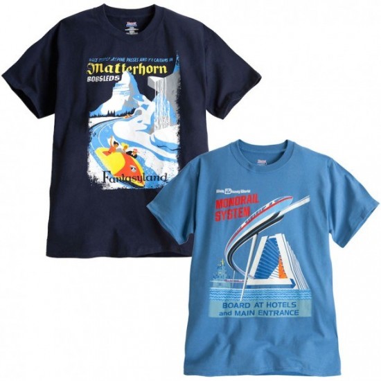 Matterhorn Bobsleds and Monorail Shirts